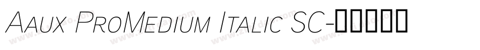 Aaux ProMedium Italic SC字体转换